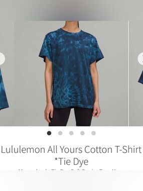 LululemonBlue Tie-Dye Short Sleeve Tee
